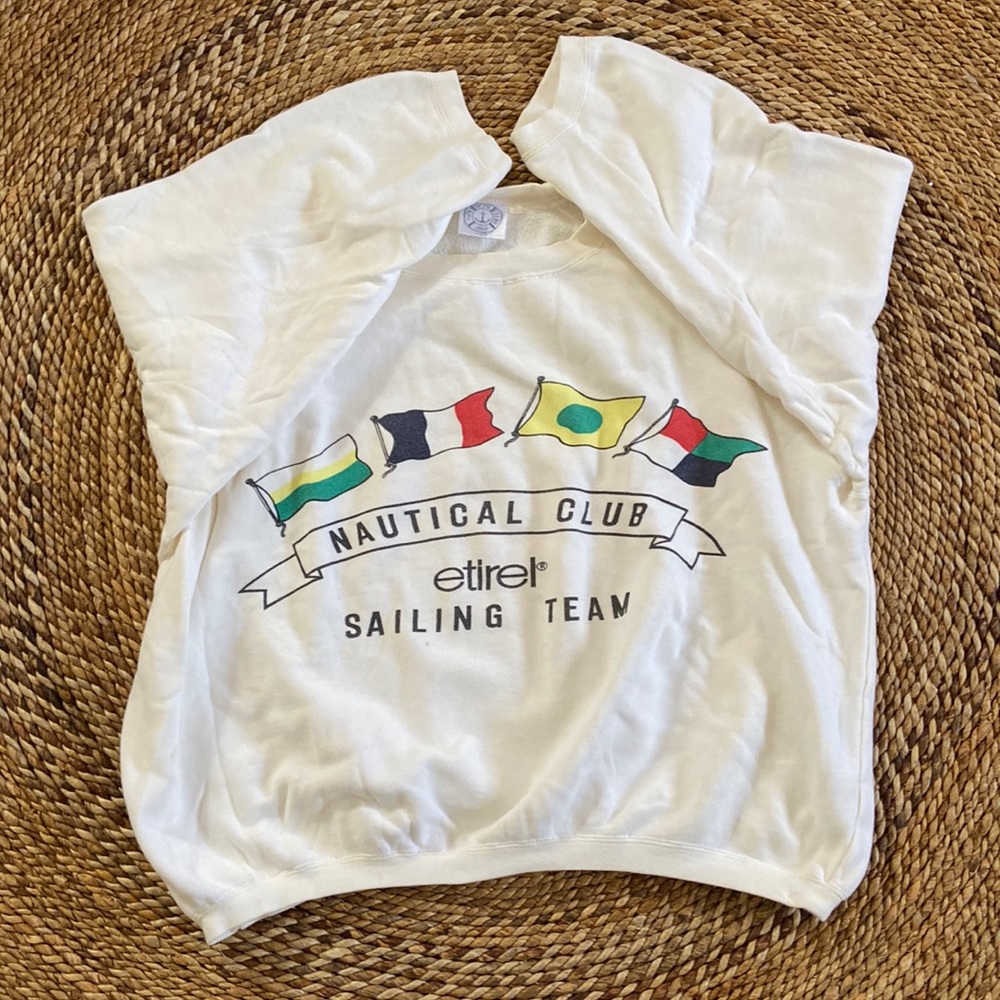 Etirel nautical club sweatshirt vintage medium